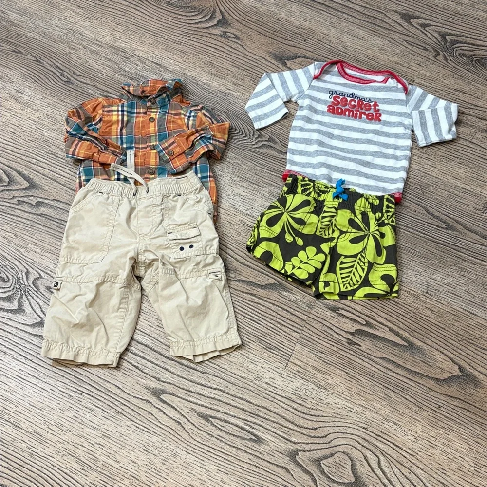 Baby boy clothes bundle size 6 months